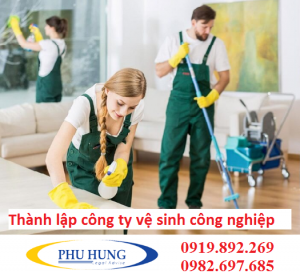 Thành lập công ty vệ sinh công nghiệp