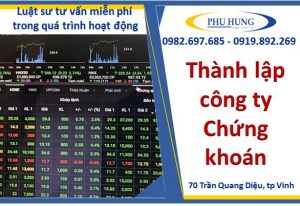 Thành lập công ty chứng khoán tại nghệ an