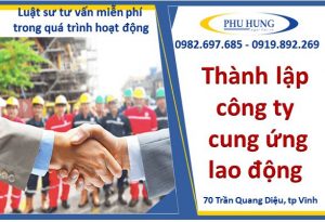 Thành lập công ty cung ứng nhân lực tại nghệ an