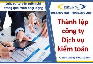 Thành lập công ty dịch vụ kiểm toán tại nghệ an