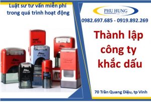 Thành lập công ty khắc dấu tại nghệ an