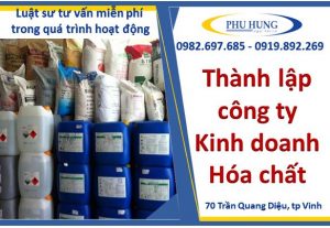 Thành lập công ty kinh doanh hóa chất tại nghệ an