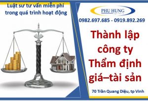 Thành lập công ty thẩm định giá tại nghệ an