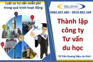 Thành lập công ty tư vấn du học tại nghệ an