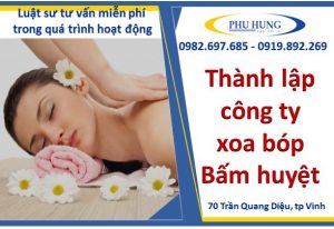 Thành lập công ty xoa bóp bấm huyệt tại nghệ an