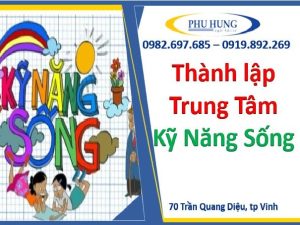 Thành lập trung tâm kỹ năng sống tại Nghệ An